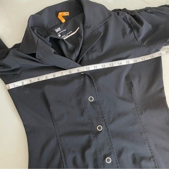 Lucy Women's Black Short Sleeve Adventure Flex Dress Size Small - Picture 12 of 12